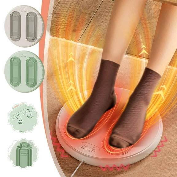 Outoloxit Electric Foot Warmers with Heating and Massage, USB Powered for Home Office Dormitory, 3-Speed Vibration Modes & Intelligent Temperature Control