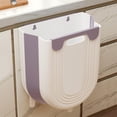 thumbnail image 1 of Outoloxit Foldable Wall Mounted Trash Can with No Drill Installation, Telescopic Design for Kitchen Bathroom Space Saving Storage Bin Easy Clean, 1 of 7