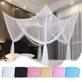 thumbnail image 1 of Outoloxit Four-Sided Mosquito Net for Twin Bed, Breathable Mesh Canopy for Indoor and Outdoor Protection, Easy to Install, 94.48 by 868 by 74.80 Inches, 1 of 6