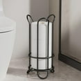 thumbnail image 1 of Outoloxit Freestanding Toilet Paper Holder for Bathroom and Kitchen, Space-Saving Metal Organizer with No Assembly Required, Holds 3 Rolls, 1 of 8
