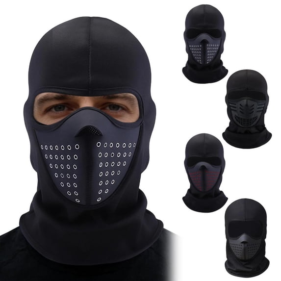 Outoloxit Full Face Balaclava Mask for Motorcycle Riding, Skiing, Cycling, Windproof Breathable 5 in 1 Versatile Use, Unisex One Size Fits All