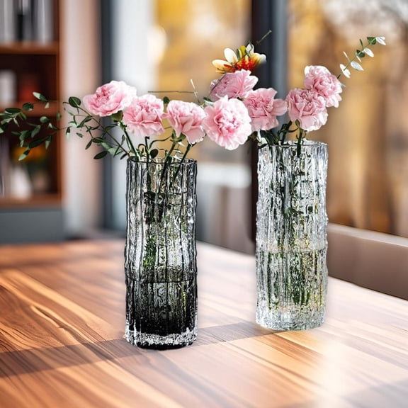 Outoloxit Glacier Cup Glass Vase for Modern Home and Garden Decor, Unique Elegant Design Art Piece