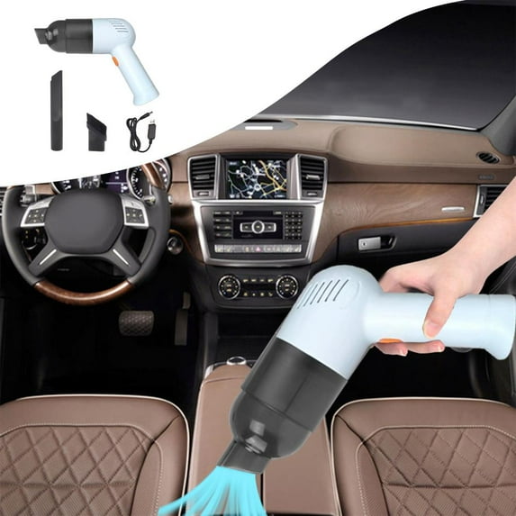 Outoloxit Handheld Car Vacuum Cleaner, Portable Rechargeable Vacuum with 12000 Pa Powerful Suction, 2000mAh Battery, Visual Dust Cup for Auto Interior Cleaning