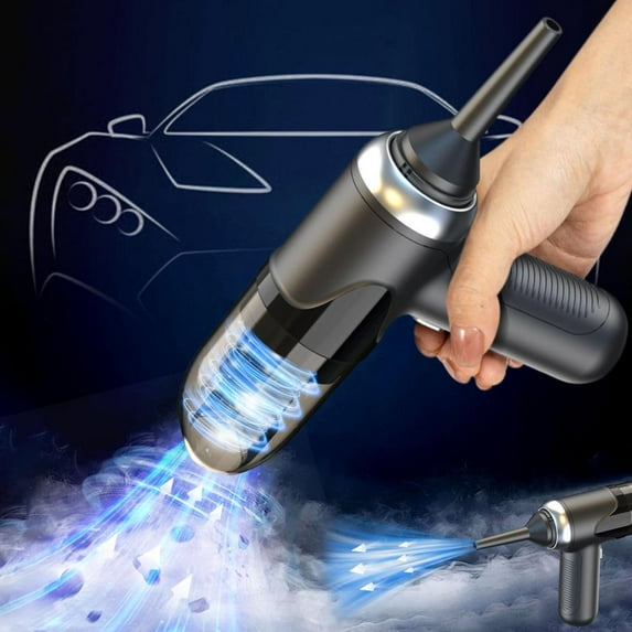 Outoloxit Handheld Cordless Car Vacuum Cleaner High Power 50000RPM, Wet/Dry Portable Mini Vacuum with Blowing & Suction, 7.4V Rechargeable for Home and Auto Detailing