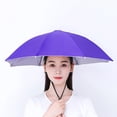 thumbnail image 1 of Outoloxit Hands-Free Umbrella Hat for Outdoor Activities, Portable Rain and Sun Protection with 27-Inch Canopy, Lightweight 100g, UPF 40+, 1 of 8