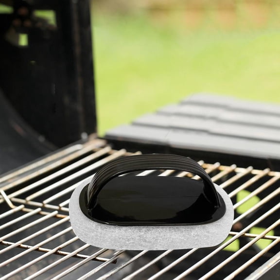 Outoloxit Heavy Duty Grill Brush Non-Scratch Scrubber for BBQ Grates, Cast Iron & Stainless Steel with Ergonomic Handle for Easy Cleaning - Heavy Duty Grill Cleaning Sponge