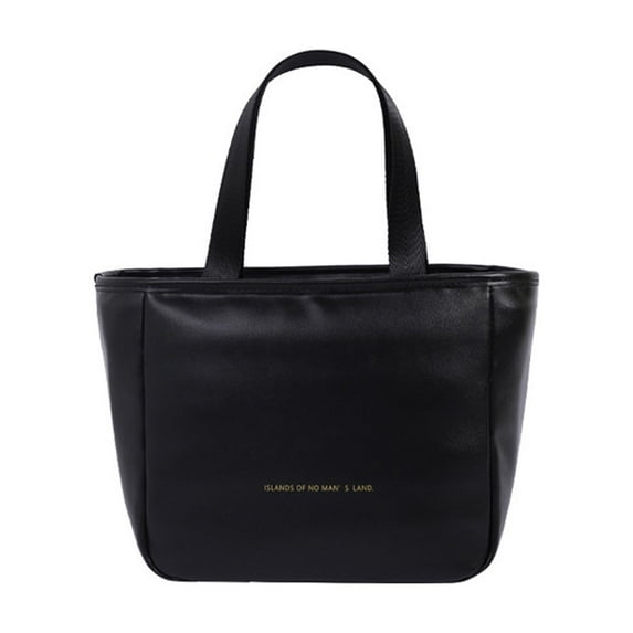 Summer Savings! Outoloxit Insulated Lunch Bag for Women Work, Cute Large Women Lunch Tote Bag, Leakproof Lunch Box Women Lunch Purse Bag for Office, Picnic, School, Black 34×20×14cm /13.4×7.9×5.5in