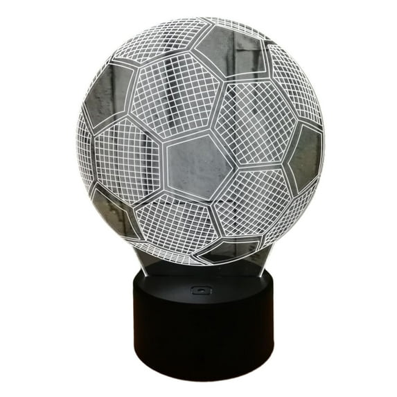 Summer Savings! Outoloxit Kids Night Light Football Optical Lamp with Remote Control 16 Colors Changing Soccer Birthday Xmas Valentine's Day Gift Idea for Sport Fan Boys Girs, Black