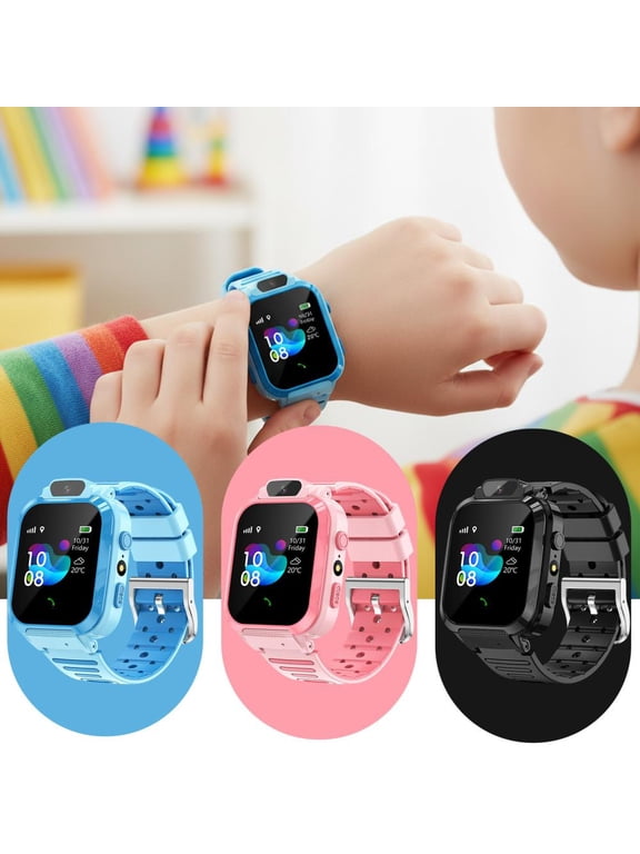 Kids Smart Watch with Two-Way Call, GPS Positioning, Waterproof, Games, Camera, Long Battery Life for Boys and Girls Aged 3-12