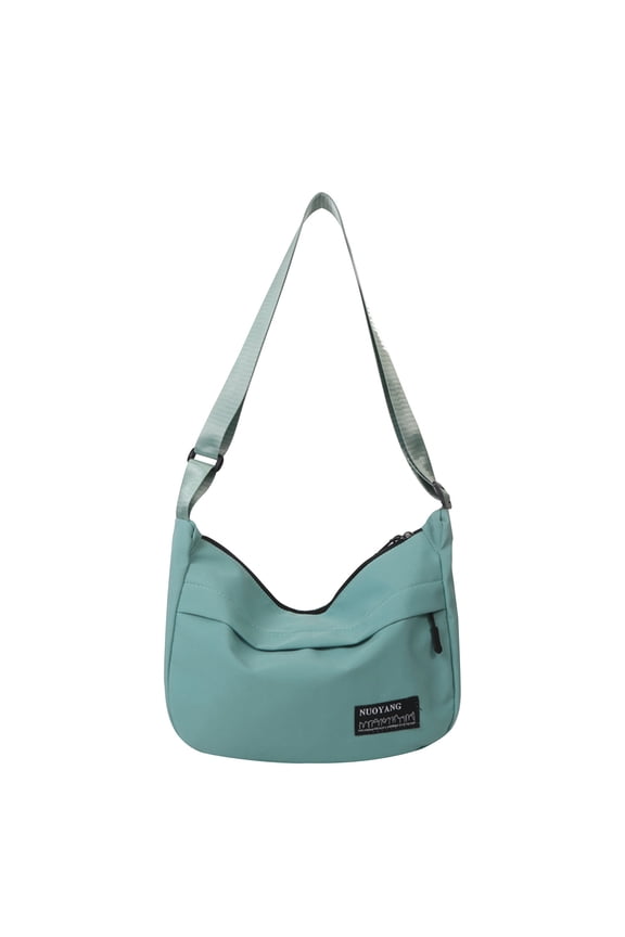 Lightweight Nylon Shoulder Bag, Single Shoulder Underarm Bag, Large Capacity Handbag for Ladies, Green