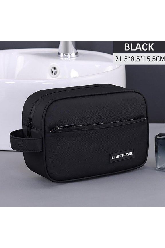 Men's Dopp Kit for Travel - Waterproof Hanging Toiletry Bag with Multiple Compartments, Large Capacity 8.5X6X3.3 Inch, Ideal for Business Trips and Gym