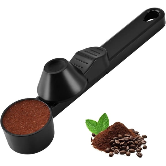 Outoloxit Mess-Free Coffee Measuring Spoon with Leveler and Funnel, Easy Pour Long Handle Scoop for Spill-Free Brewing, Tea, Protein Powder