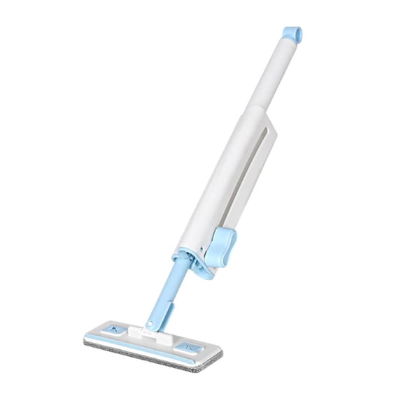 Outoloxit Mini Flat Mop for Desktop and Kitchen Cleaning with Replaceable Pads, Scrubbing Brush, and 360° Rotation