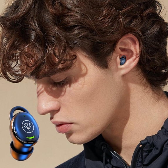 Outoloxit Mini Wireless Sleep Earbuds Bluetooth 5.3, Comfortable In-Ear for Sleeping, IPX5 Sweatproof, 5H Playtime 12H Battery Life, HD Audio