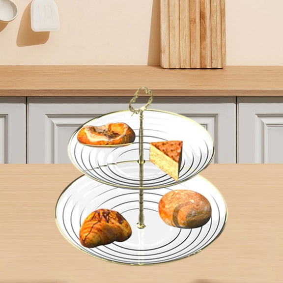 Outoloxit Multi-Tier Detachable Cake Stand for Snacks and Desserts, Portable Stackable Tray for Home Kitchen, Parties, Picnics, Food-Grade Plastic