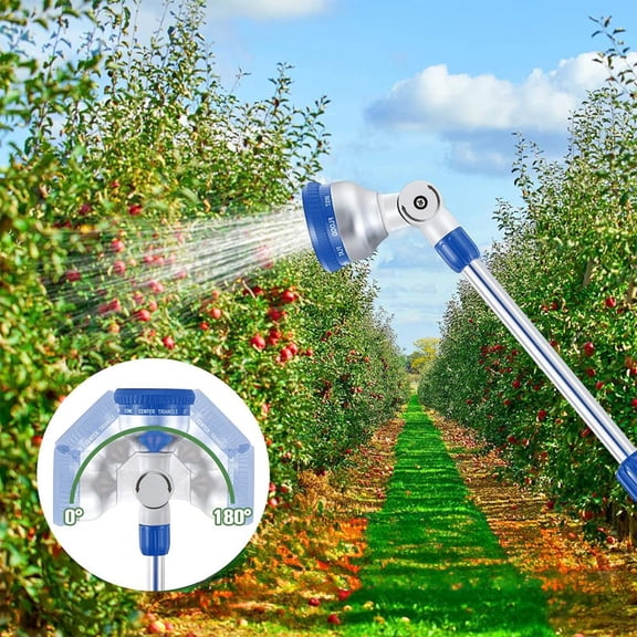 Outoloxit Multifunction Garden Hose Nozzle with Extended Handle and 9 Adjustable Spray Patterns for Watering and Car Washing