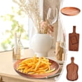 thumbnail image 1 of Outoloxit Natural Wood Multi-Purpose Serving Tray, Wooden Platter for Fruit, Snacks, Jewelry Display, Kitchen Decor, Durable and Easy to Clean, 1 of 7