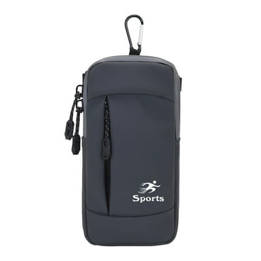 Outoloxit Phone Holder Arm Bands Small Crossbody Bag for Men & Women Fits All Cell Phones Use for Running Walking, Gray