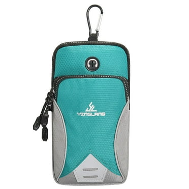 Outoloxit Phone Holder Arm Bands Small Crossbody Bag for Men & Women Fits All Cell Phones Use for Running Walking, Mint Green