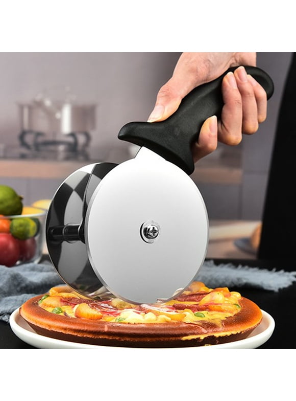 Outoloxit Pizza Cutter Wheel, Food Grade Stainless Steel Super Sharp Pizza Cutter, Heavy Duty Pizza Wheel Cutter with Non Slip Handle and Finger Protector