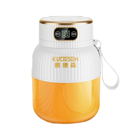 Summer Savings! Outoloxit Portable Blenders -Individual Juicer for Shakes - Fruit Juicer USB Rechargeable with 6 Blades- Handheld Blenders for Sports Travel and Outdoors, White