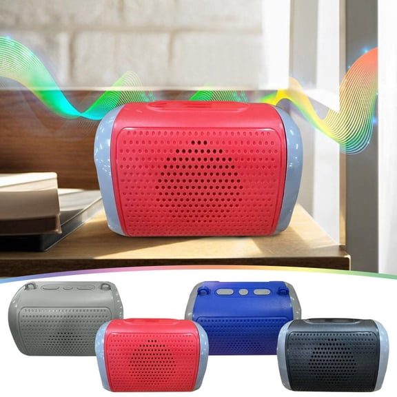 Outoloxit Portable Intelligent Bluetooth Speaker with 360° Panoramic Sound, 20-Hour Playtime, BT 5.0, Card/USB Playback, for Car and Home Use