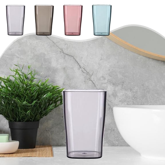 Outoloxit Portable Mouthwash Cup for Travel and Home with Non-Slip Ergonomic Handle, Compact Design 3.74X2.55X2.17In Ideal for Couples