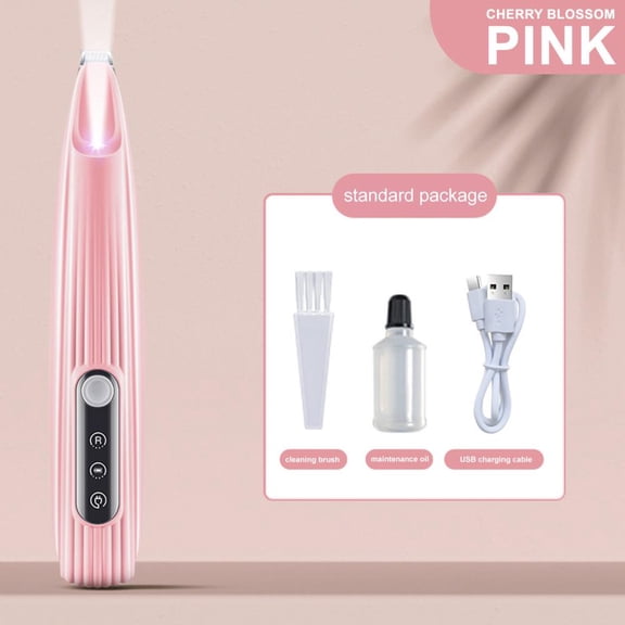 Outoloxit Rechargeable LED Pet Grooming Clipper with Smart Display - Low Noise Dog Hair Trimmer for Paws, Ears and Body