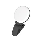 Outoloxit Ring Light, Selfie Light Rechargeable Large Capacity Battery Portable 60 LED Adjustables Brightness Clip on Light for Phone, Laptop, for Makeup