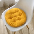 thumbnail image 1 of Outoloxit Round Chair Cushion 18x18 Inch Thick Padded Seat Pad for Office Student Dinette Chairs, All-Season Comfort with Easy-to-Clean Linen Fabric, 1 of 7