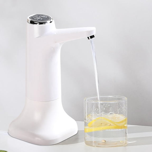 Outoloxit Smart Automatic Water Dispenser Pump for 5-Gallon Bottled Water, Wireless USB Rechargeable, Leak-Proof Design, Quiet Operation with Detachable Base