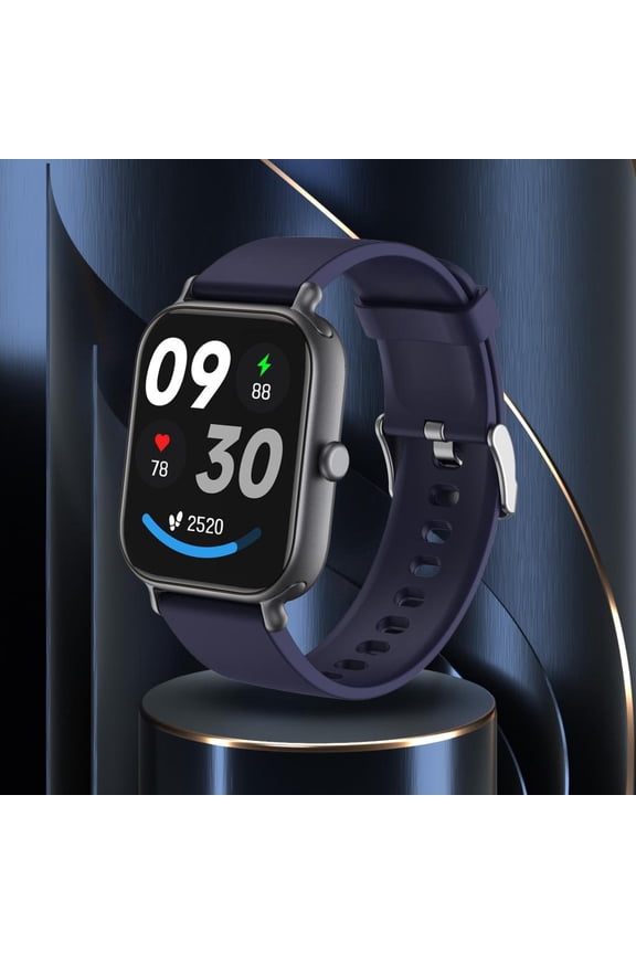 Smartwatch with Call and 100 Sports Modes, 10-Day Battery, IPX68 Waterproof, Bluetooth 5.3, Voice Control, Fitness Tracker for Men and Women