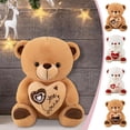 thumbnail image 1 of Outoloxit Soft Stuffed Bear Plush Toy, 10 Inches, Huggable Comfort Gift for Kids, Valentine's Day, Birthday, Emotional Support Companion, 1 of 7
