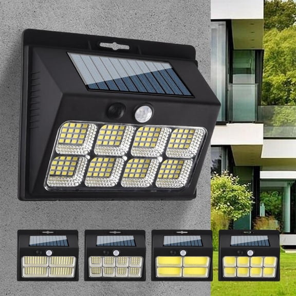 Outoloxit Solar Motion Sensor Wall Light 3 Lighting Modes Outdoor Security Light for Garden Patio Front Door