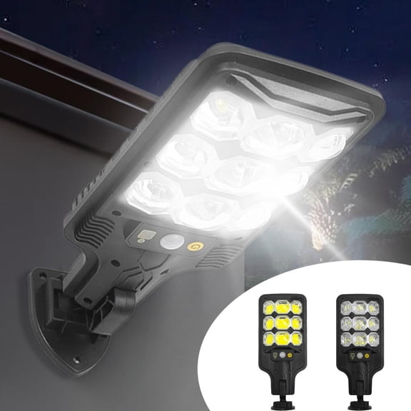 Outoloxit Solar Powered Outdoor Garden Lights with Motion Sensor and Remote Control, Waterproof Bright White LED for Yard, Patio, and Pathway Lighting