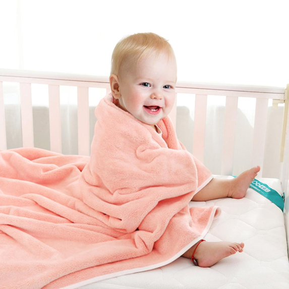 Outoloxit Super Soft Baby Bath Towel 6-Layer Cotton Newborn Towel Blanket 27.5x55 Inches for Infants and Toddlers