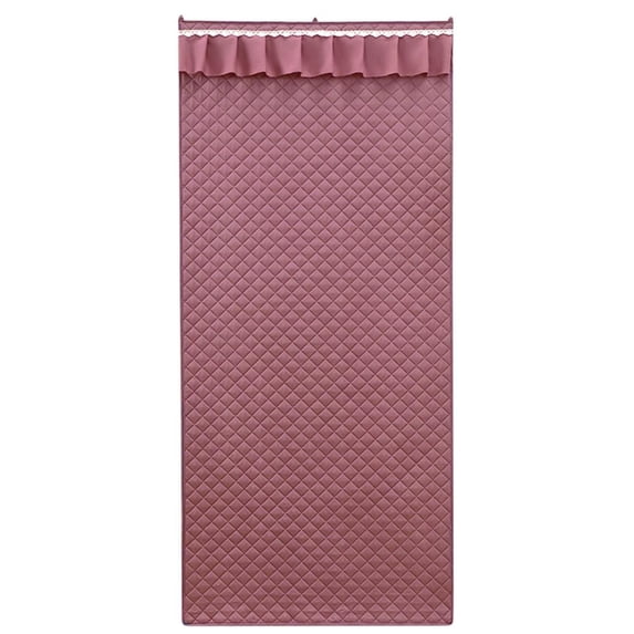 Outoloxit Thermal Insulated Door Curtain 35x79 Inch Windproof Waterproof Soundproof for Winter Energy Saving with Easy Installation Handles