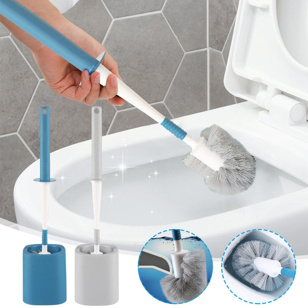 Outoloxit Toilet Cleaner Brush, Household Toilet Brush Set with Base ...