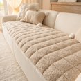 thumbnail image 1 of Outoloxit Ultra Soft Thickened Plush Sofa Cushion with Non-Slip Bottom for Straight-Line Couches, Machine Washable Versatile Seat Pad for Home Decor and Gifts, 1 of 5