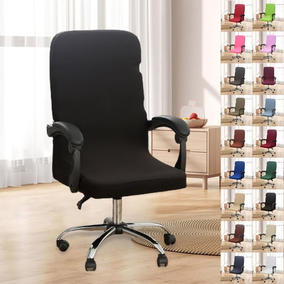 Outoloxit Universal High Elastic Chair Slipcover for Dining and Office Chairs - Waterproof, Stain-Resistant, Soft Brushed Fabric Cover with Easy Installation