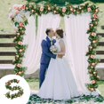 thumbnail image 1 of Outoloxit Valentine's Day Artificial Flower Vines 6.5ft Wedding Arch Garland with Silk Feel Leaves, Faux Rose Vine for Wedding Party Decor, Indoor Outdoor Home Festival Decorations, 1 of 7
