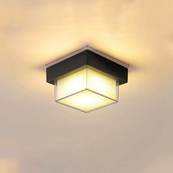 Outoloxit Waterproof Outdoor Pendant Light - Modern Simple Design for Patio, Porch, Entryway, Balcony with Soft Lighting