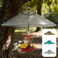 thumbnail image 1 of Outoloxit Weatherproof Rain Cover for Hanging Bird Feeder - 9.8 Inch Outdoor Protective Dome with Metal Hook - Guards Against Rain Squirrels and Sun, 1 of 6