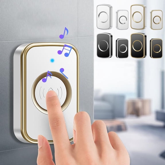 Outoloxit Wireless Doorbell with 60 Chimes, 200m Long Range, Adjustable Loud Volume, No Batteries Needed, Easy Installation, IP44 Waterproof for Home and Office Use