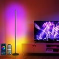 thumbnail image 1 of Outon 65” 4-Light RGB Corner Floor Lamp Remote Control and Bluetooth Connectivity, 1 of 9