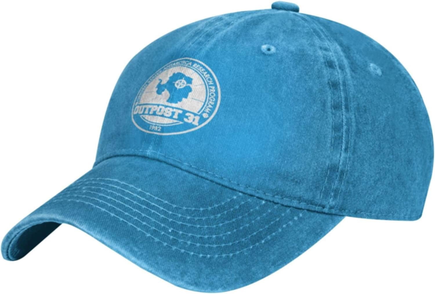 Outpost 31 Antarctica Research Denim Baseball Cap Hat Adjustable Cowboy ...