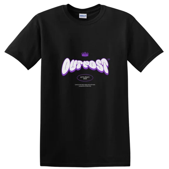 Outpost Graphic T Shirt Funky Style Retro Vibes Creative Design Tee