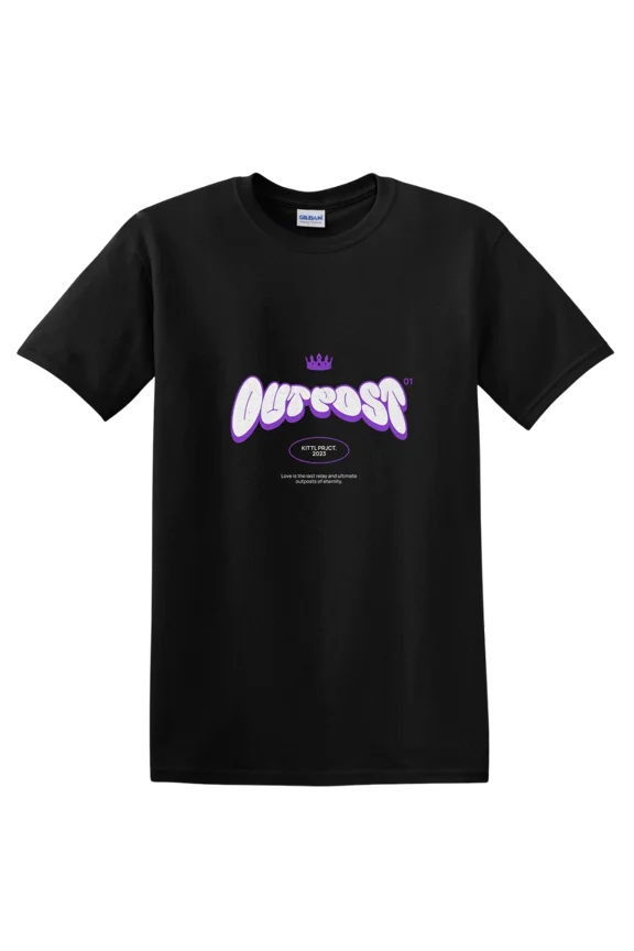 Outpost Graphic T Shirt Funky Style Retro Vibes Creative Design Tee