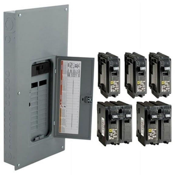 Output OU3293191, 200A 120/240V, Gray Main Breaker Circuit Breaker, 32.5 x 16.2 x 5.7 in, 30.59 lbs