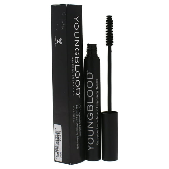 Outrageous Lashes Mineral Lengthening Mascara - Blackout by Youngblood for Women - 0.34 oz Mascara